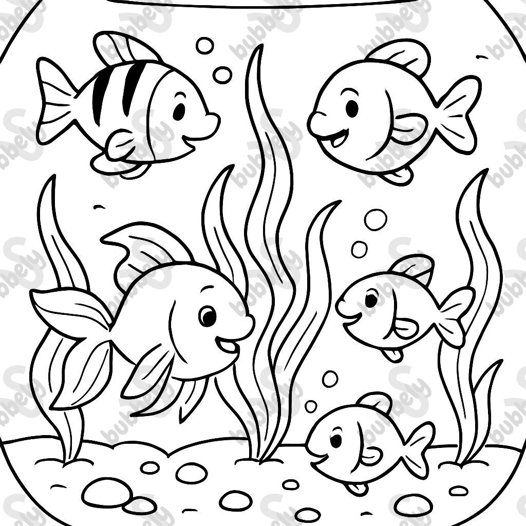 poissons avec algues dans un grand aquarium poissons avec algues dans un grand aquarium