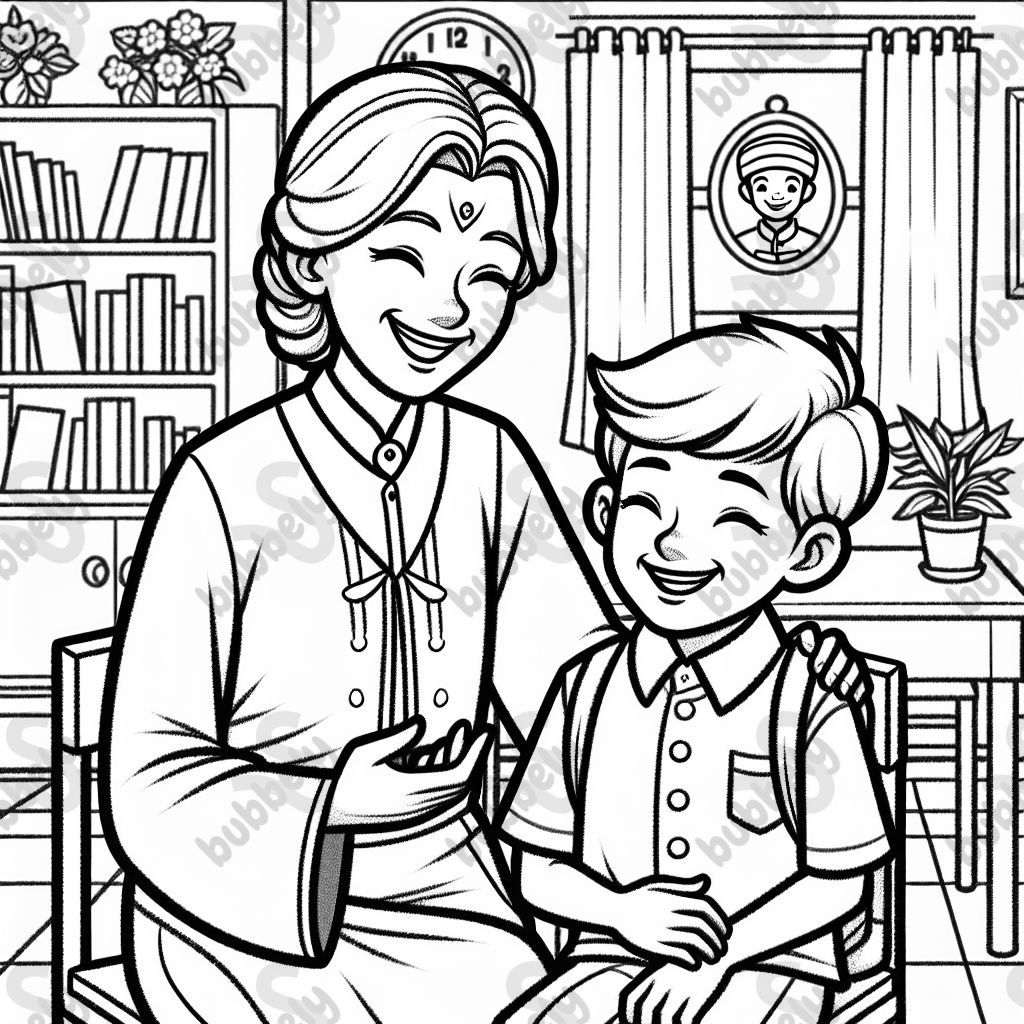 I love my teacher, she is kind.