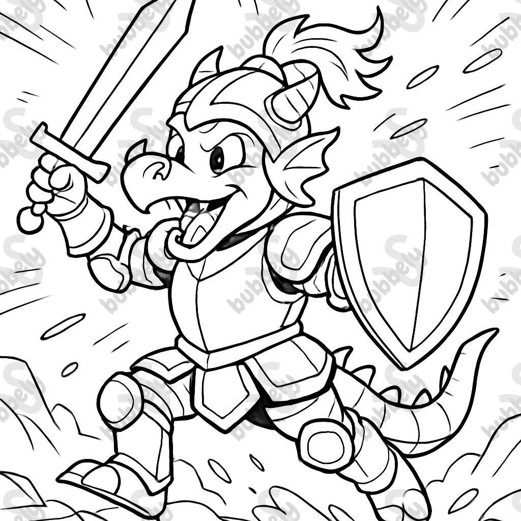 un dragon dans une armure de chevalier un dragon dans une armure de chevalier