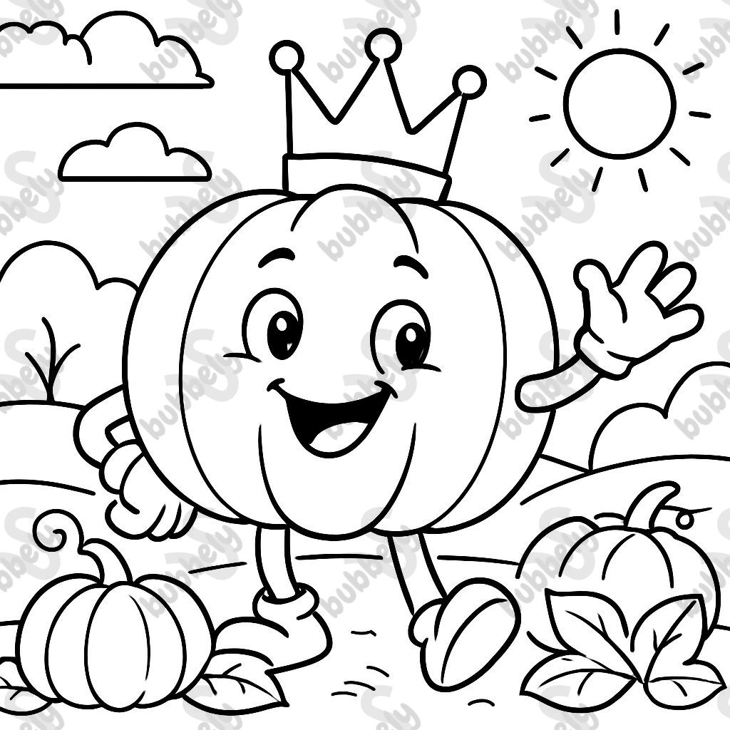 Douce citrouille avec couronne Douce citrouille avec couronne