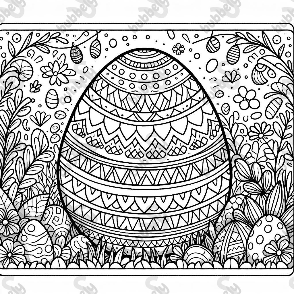 A big Easter egg with easy pattern