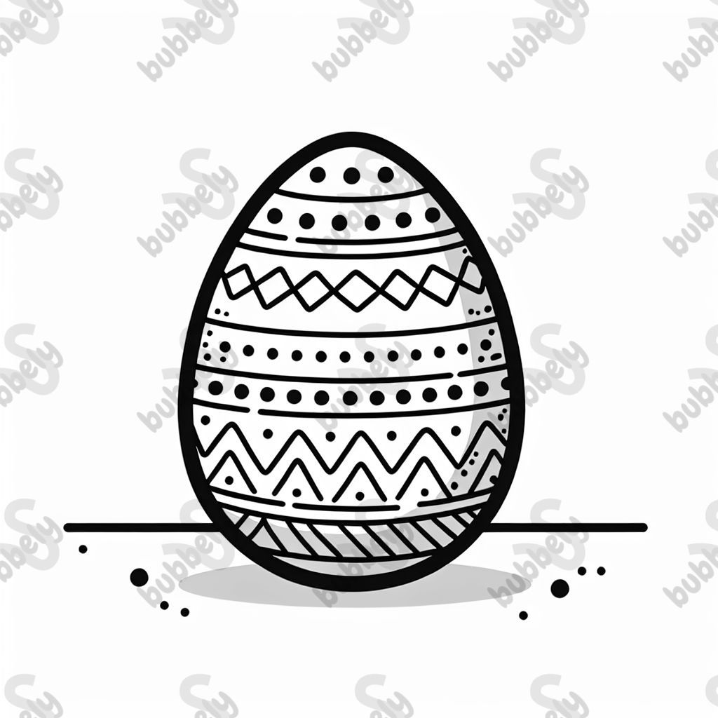A big Easter egg with easy pattern