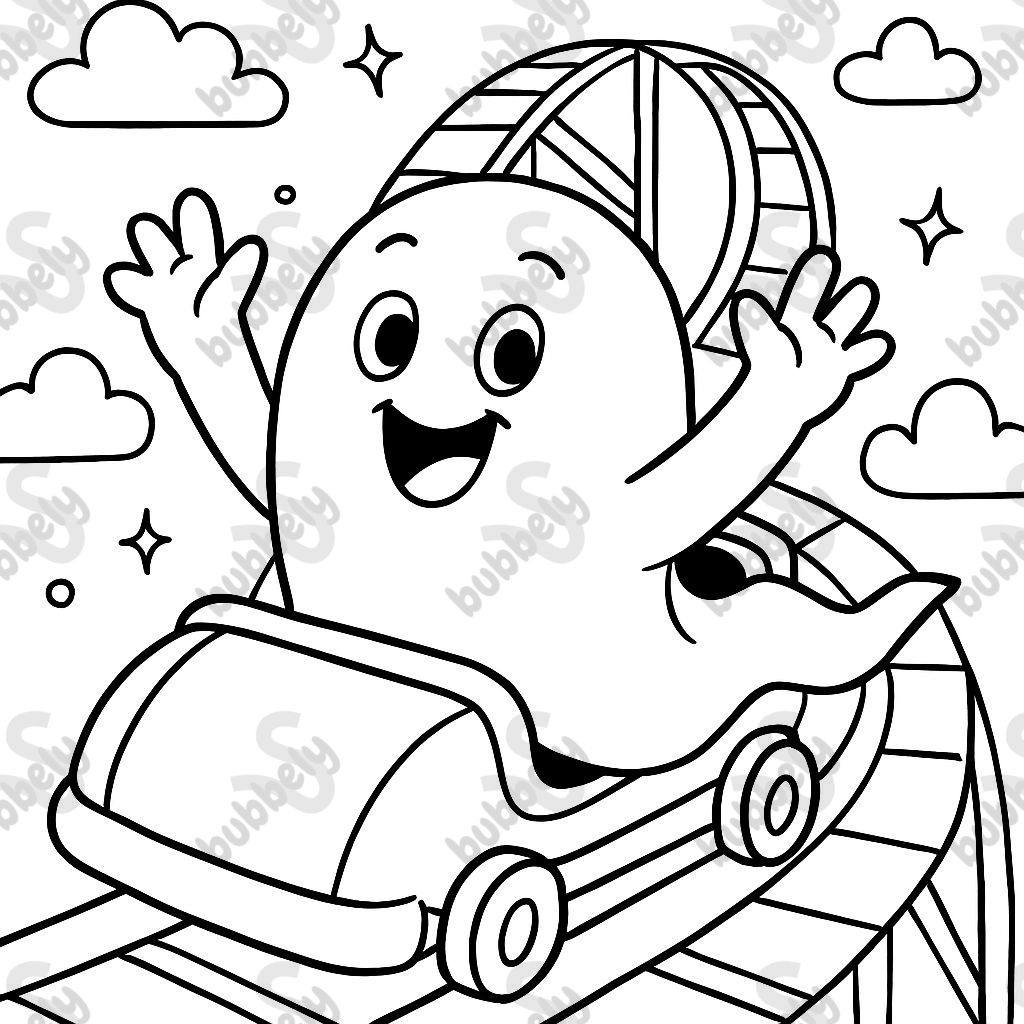 Ghost on a roller coaster