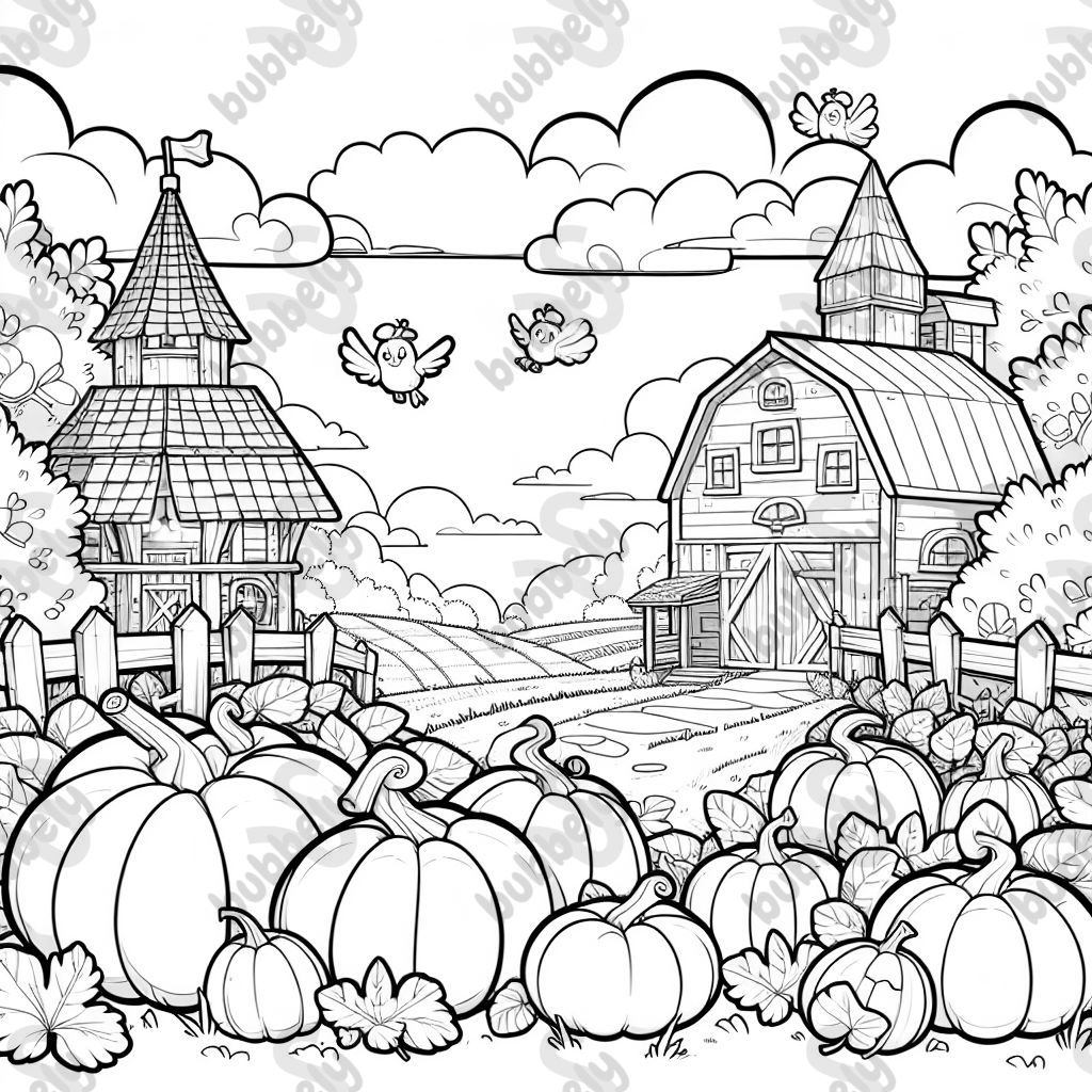 Un champ de citrouilles plein de plaisir et de créativité pour les enfants.