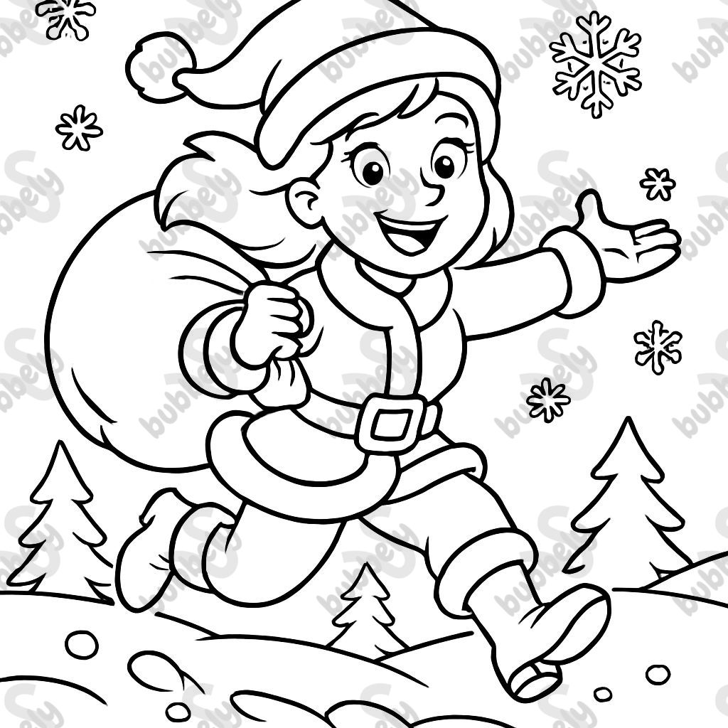 Père Noël en femme Père Noël en femme