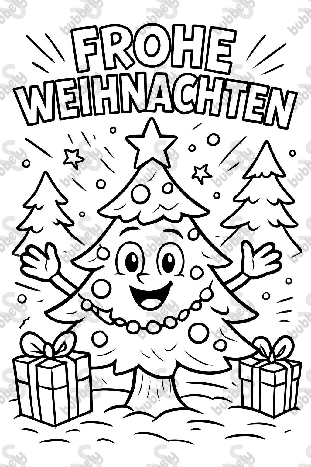 Sweet Christmas tree with the inscription 'Merry Christmas' Sweet Christmas tree with the inscription 'Merry Christmas'