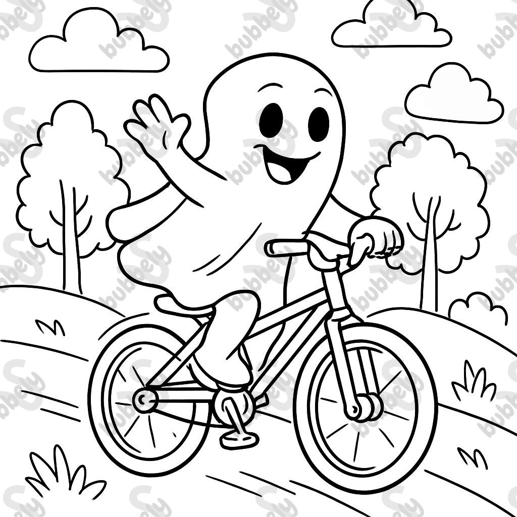 Ghost on the bicycle