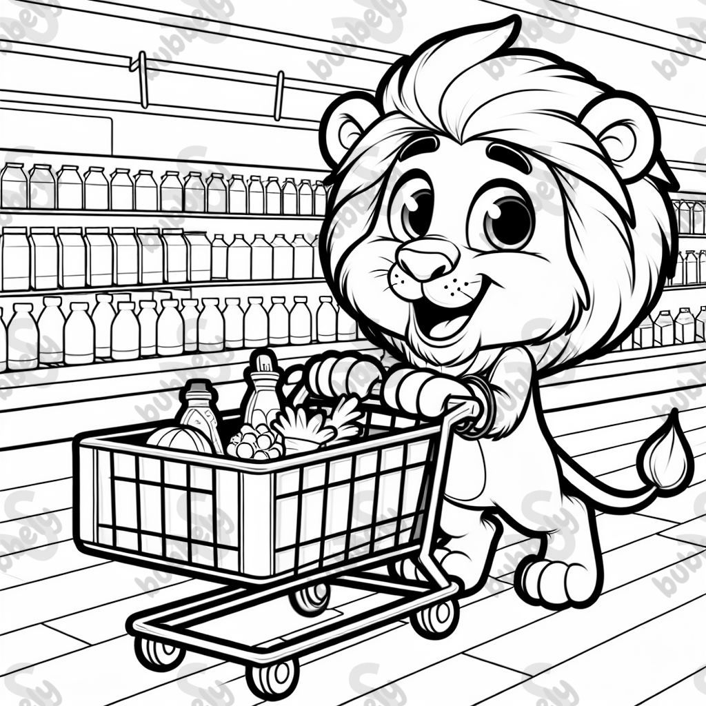 lion grocery shopping