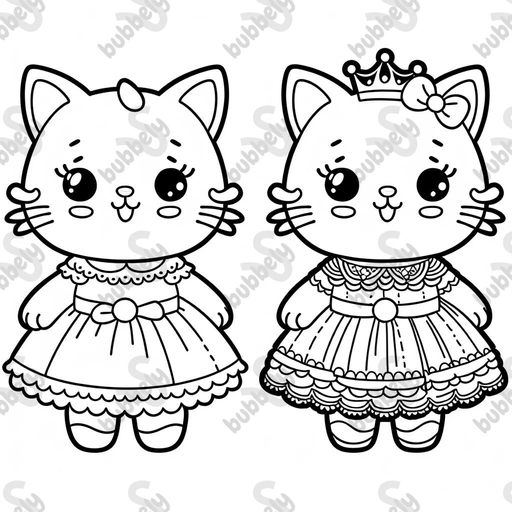 a cat in a fancy dress