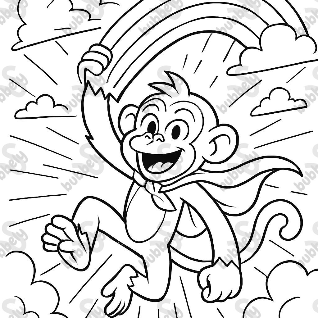 Singe arc-en-ciel Singe arc-en-ciel