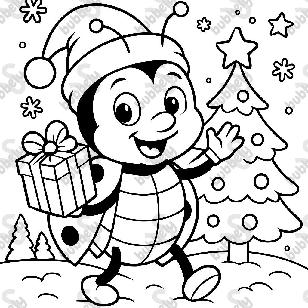 Christmas ladybug