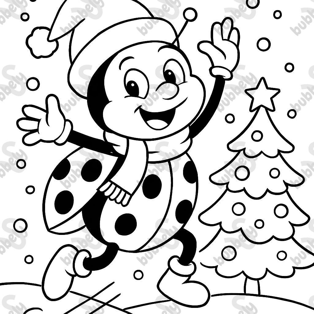 Christmas ladybug