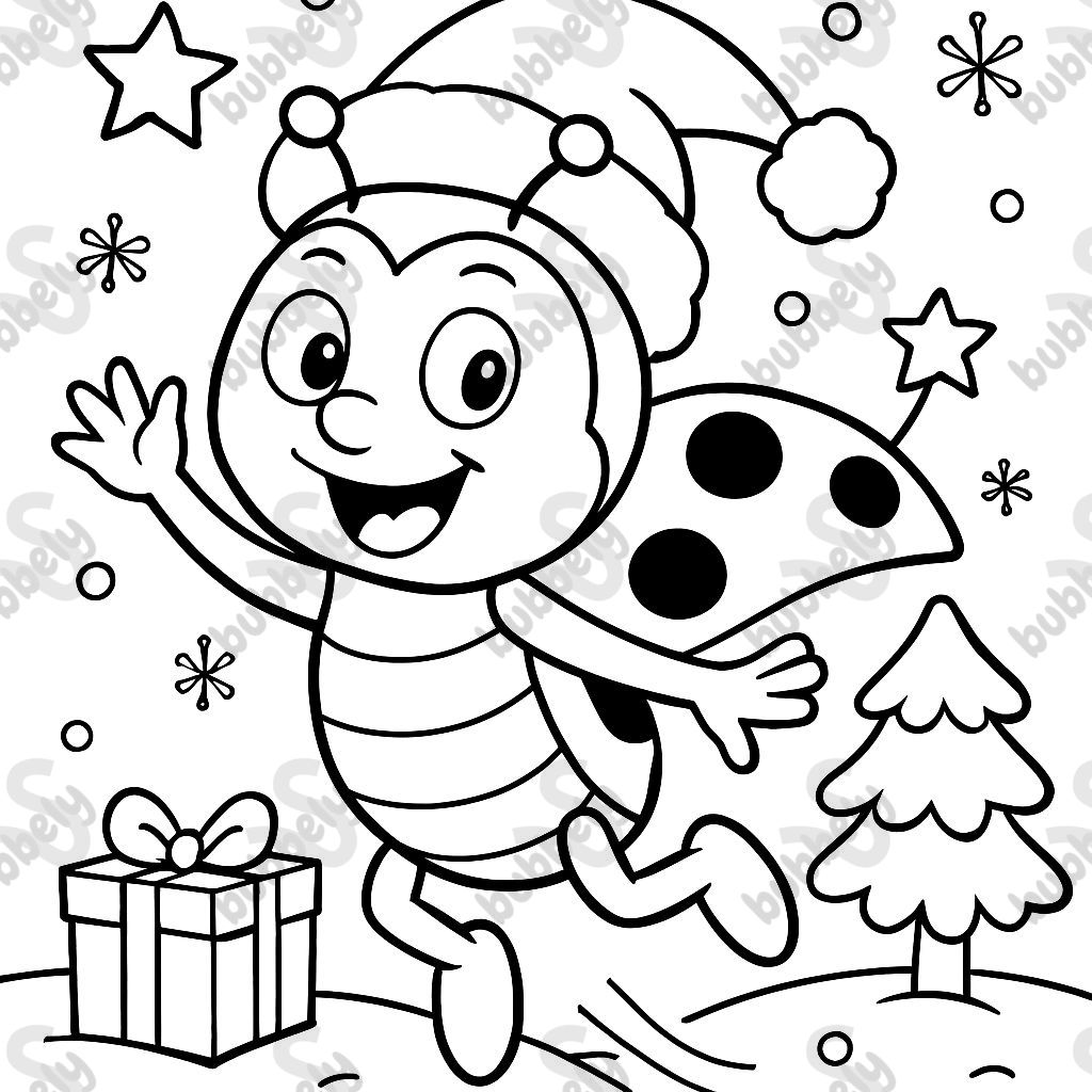 Christmas ladybug