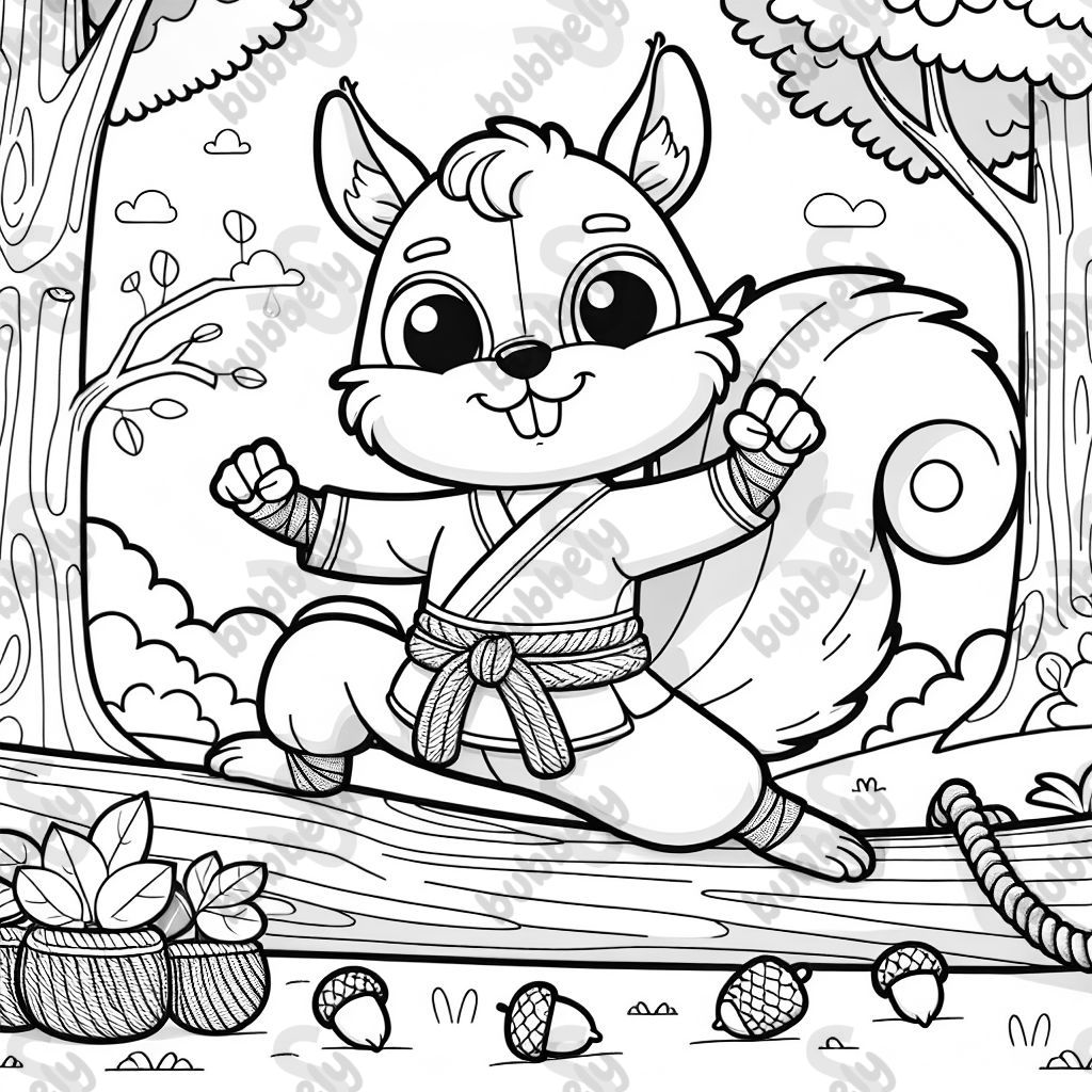 Eichhörnchen als ninja