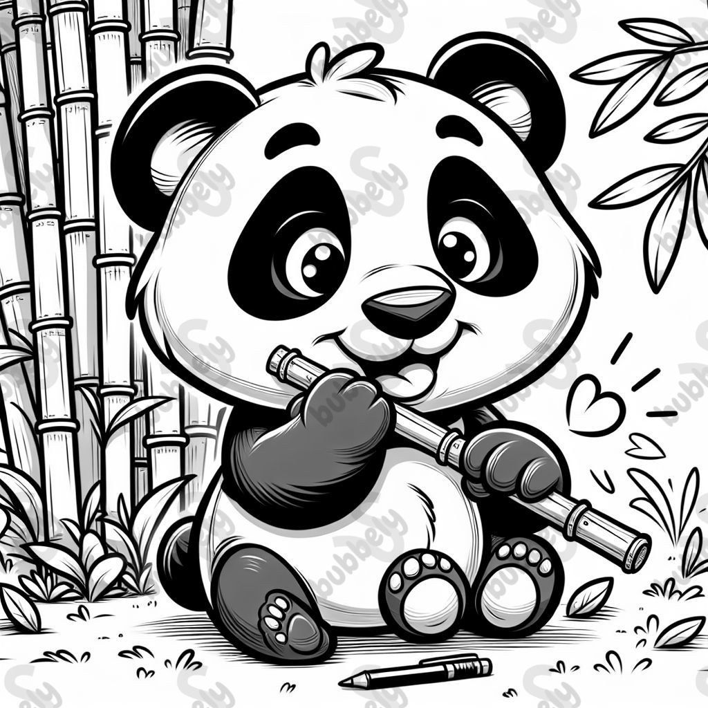 panda eating bamboo