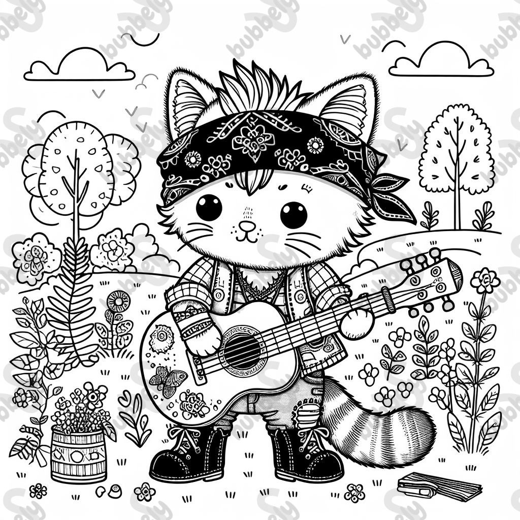 folk punk kitten