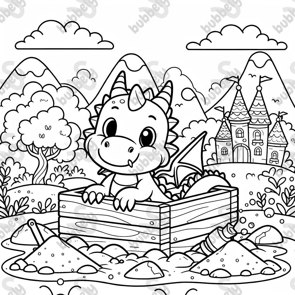 Drache im Sandkasten 
