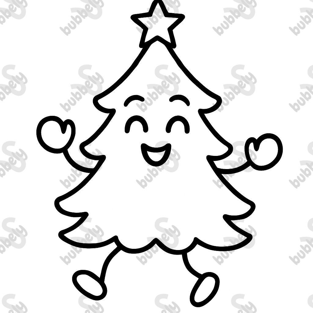 a dancing Christmas tree