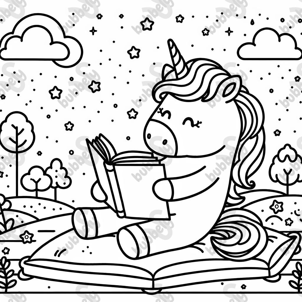 Unicorn reading