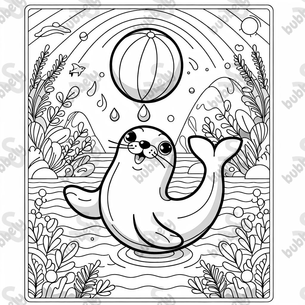 une otarie équilibrant une balle sur son nez une otarie équilibrant une balle sur son nez