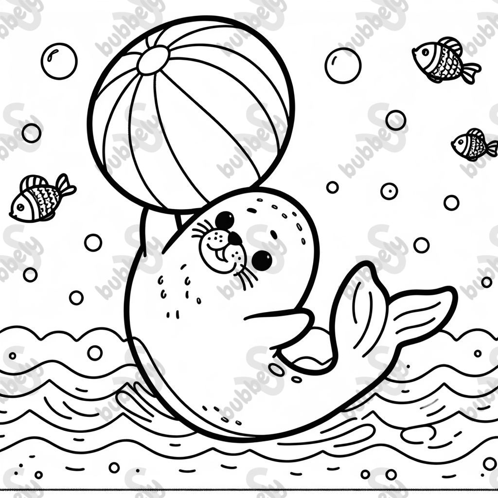 a seal balancing a ball