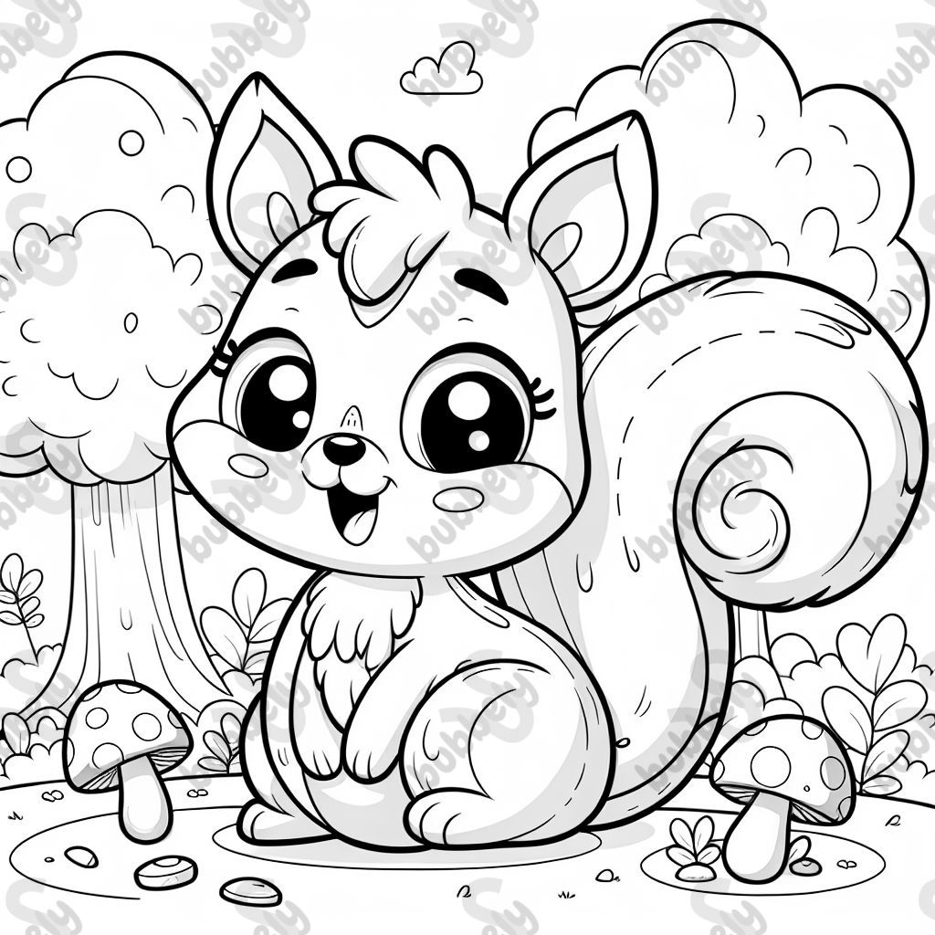 a cute squirrel