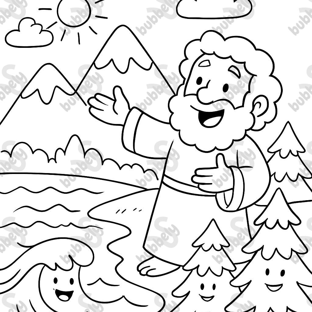 Dieu a créé l'océan, les montagnes et les arbres