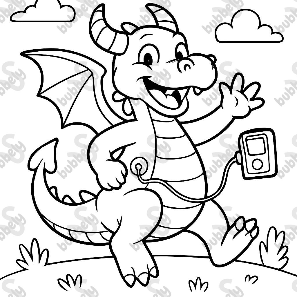 Dragon avec pompe à insuline Dragon avec pompe à insuline