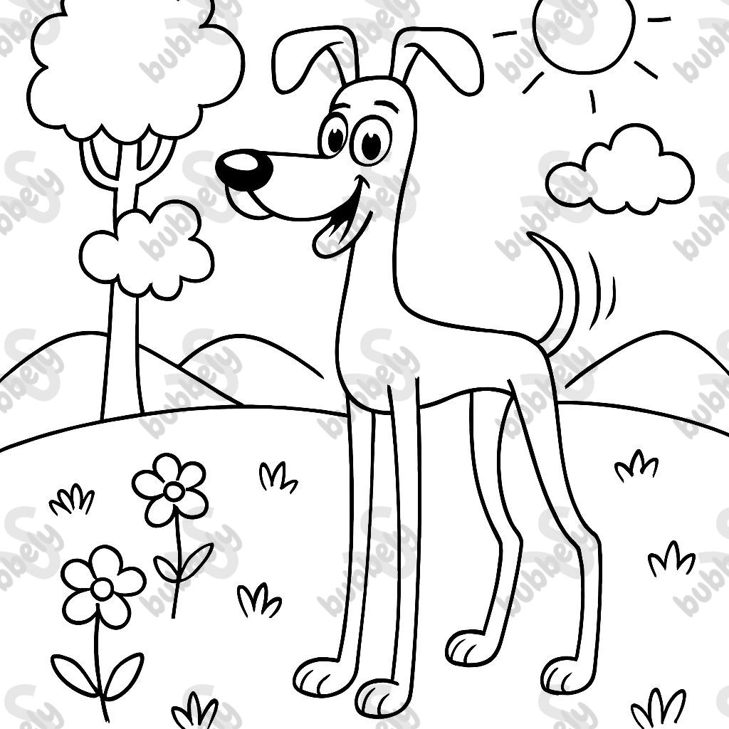 tall skinny dog with long legs (but cute)