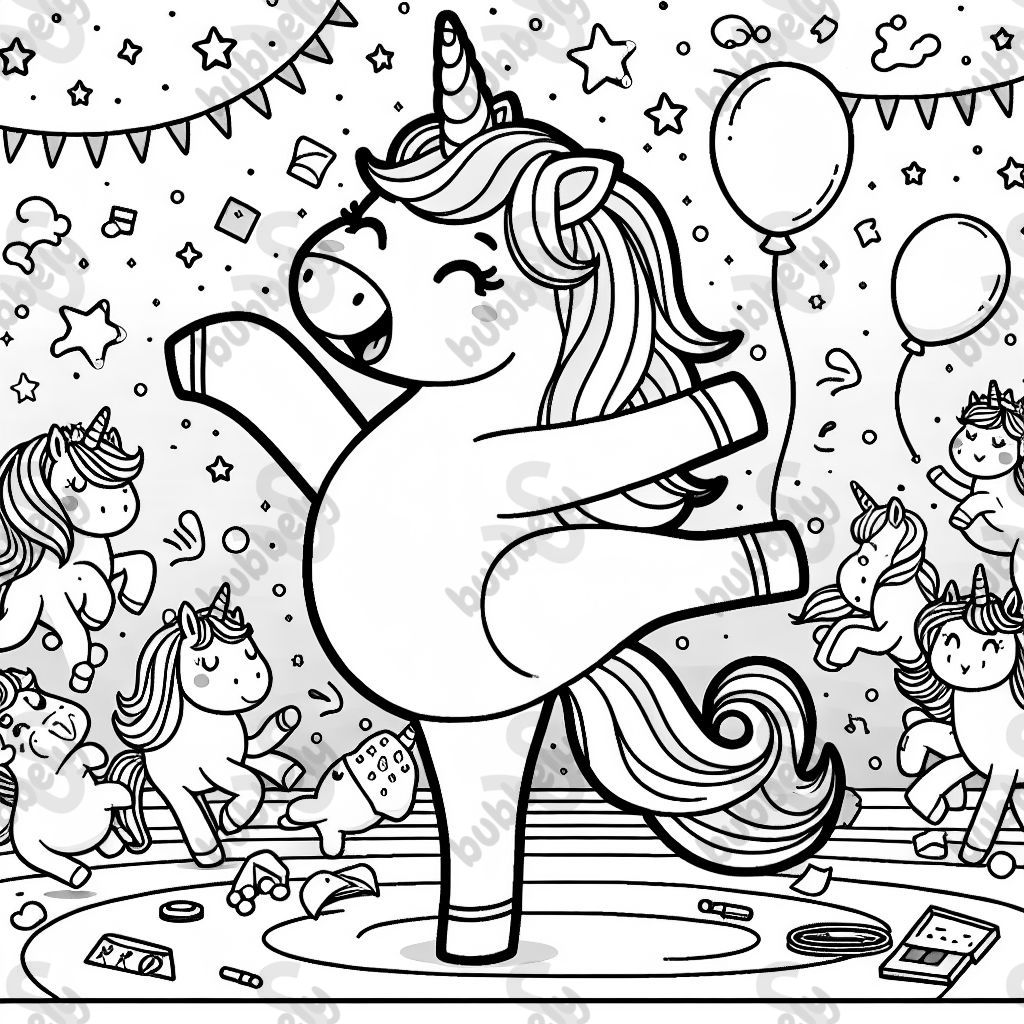 Unicorn dance party