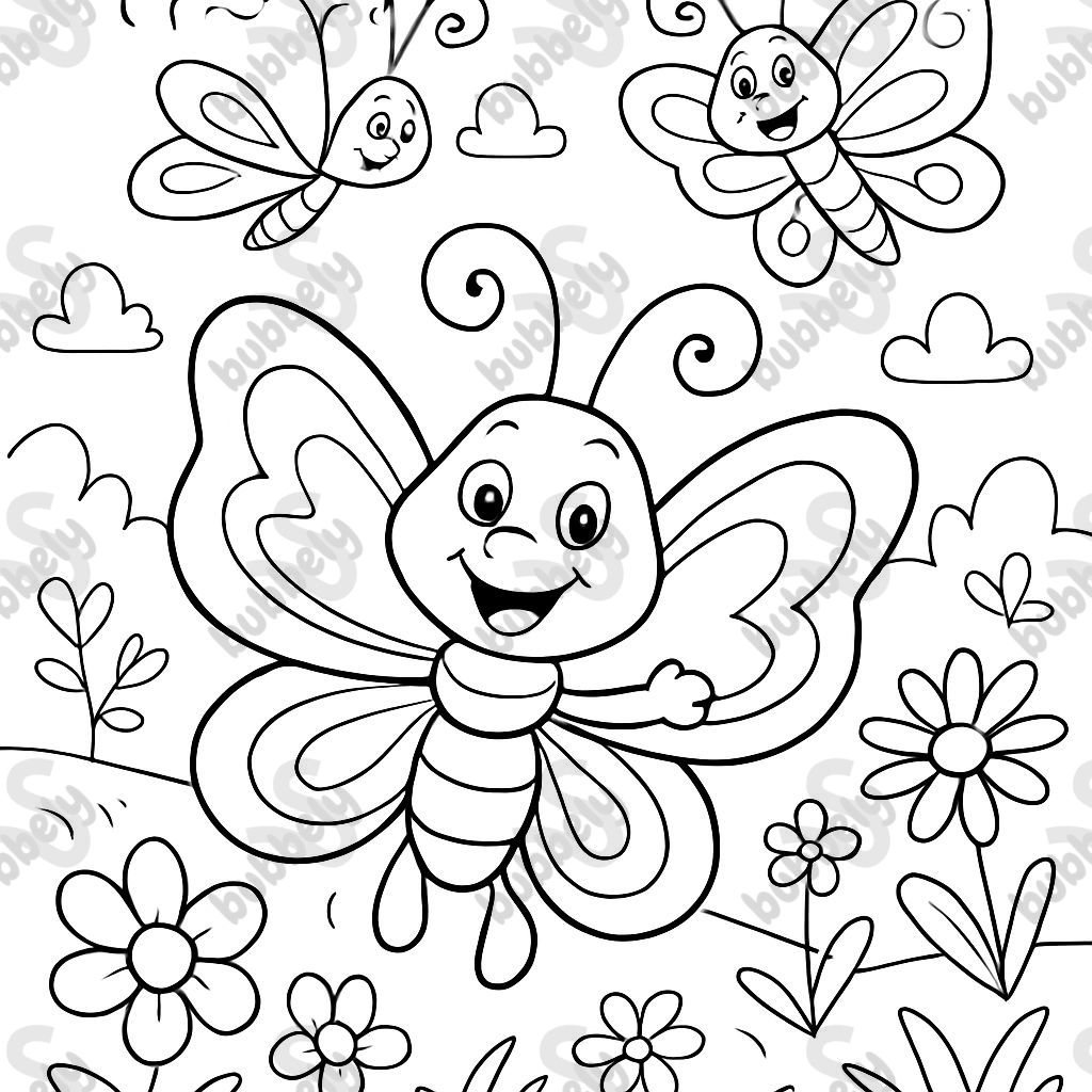 butterflies in a garden butterflies in a garden