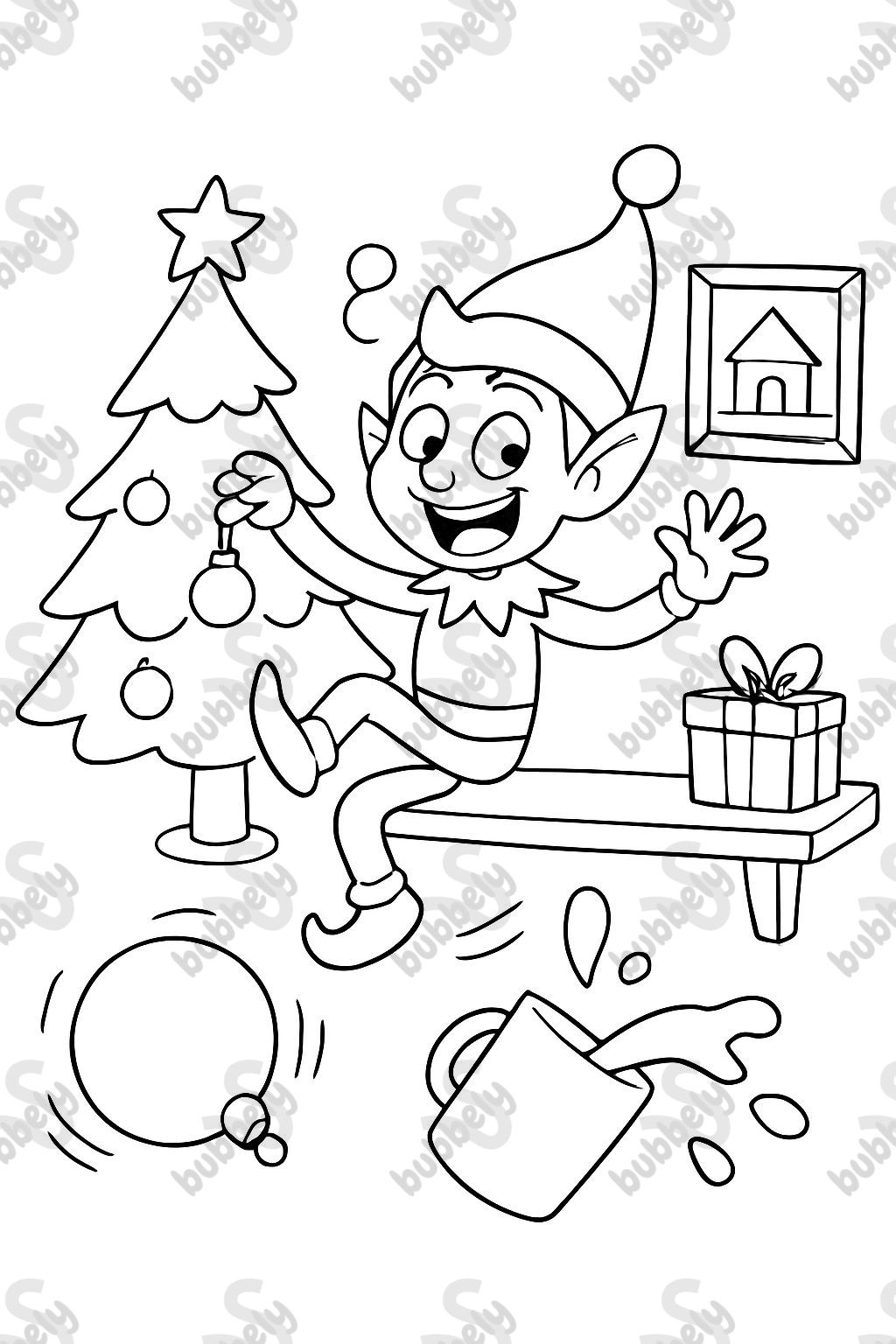 L'elfe sur l'étagère est fou.