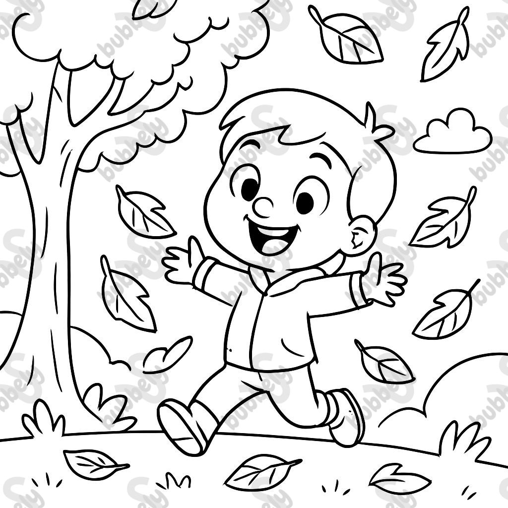 leaves falling from tree