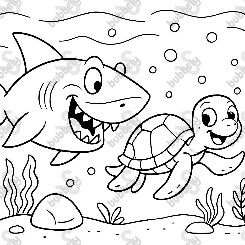 requin poursuivant une tortue requin poursuivant une tortue