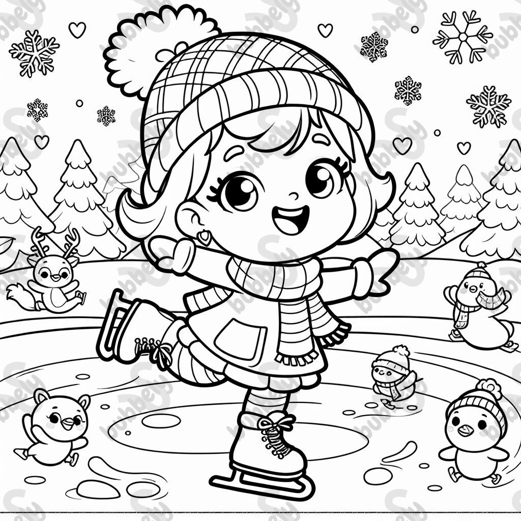 a girl ice skating