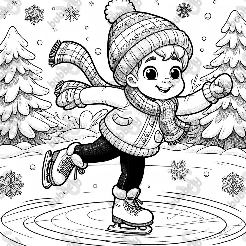 a boy ice skating