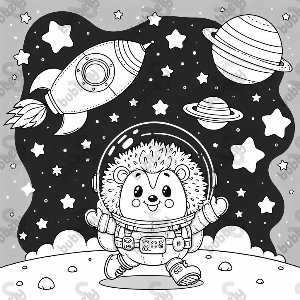 hedgehog in space
