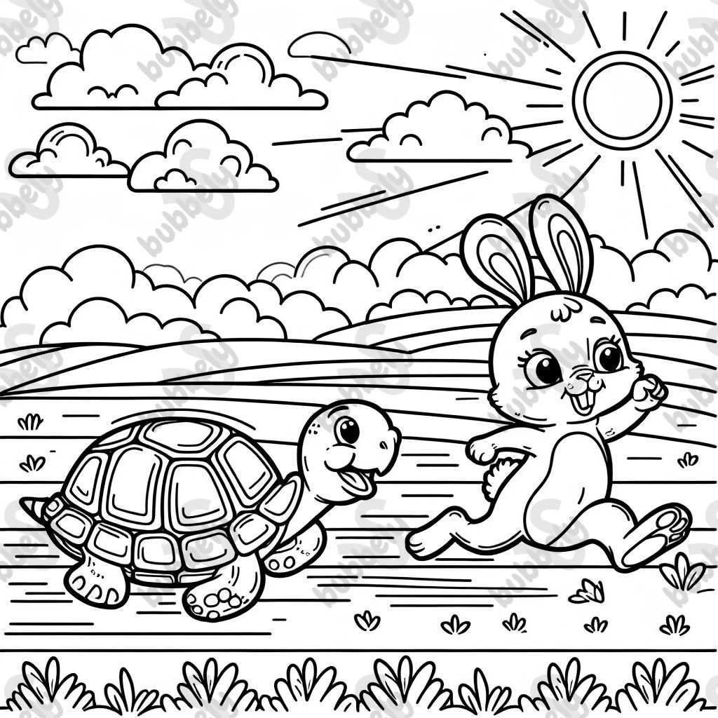 tortue et lapin qui courent tortue et lapin qui courent