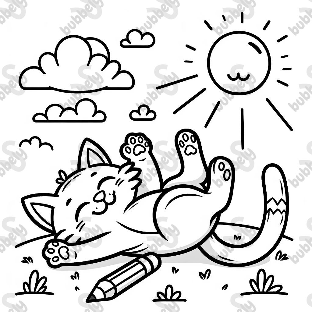 cat looking at the sunshine