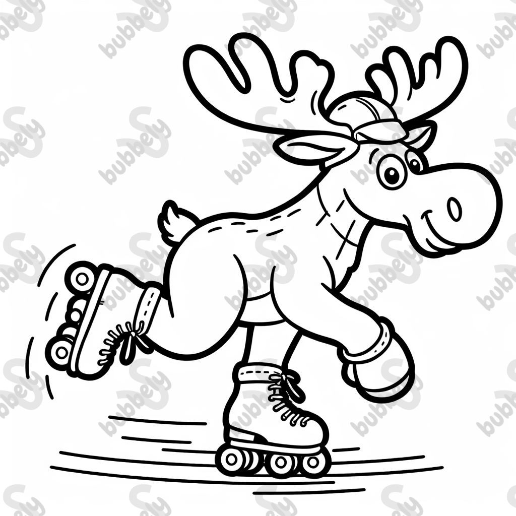 moose roller skating