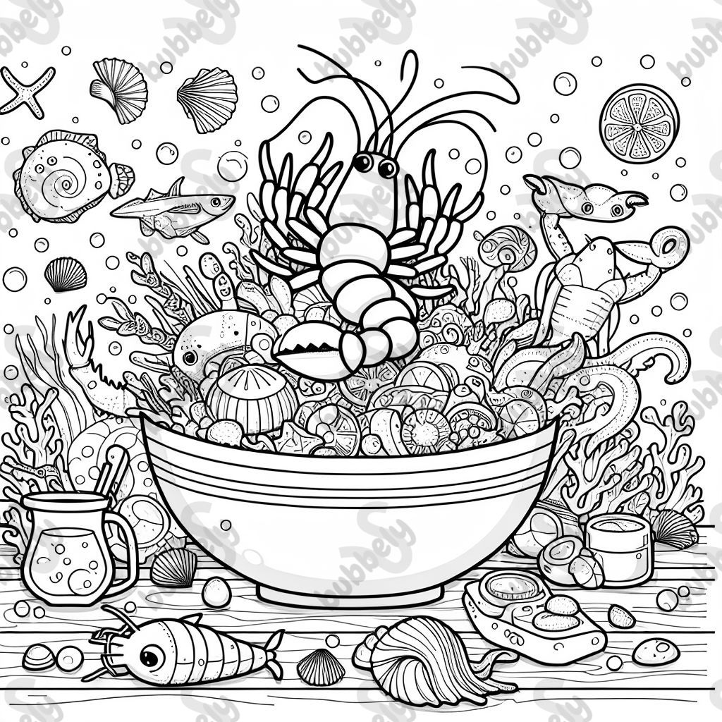 Meeresfrüchte Salat 