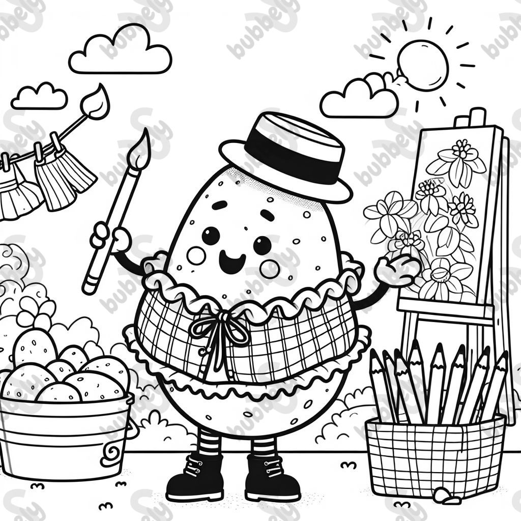 A potato in dress up clothes.