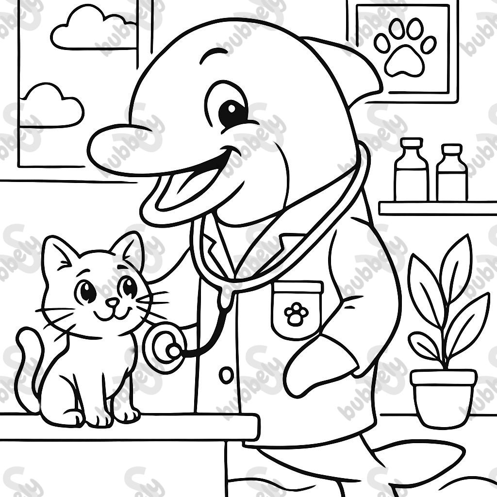 Dolphin as a Veterinarian