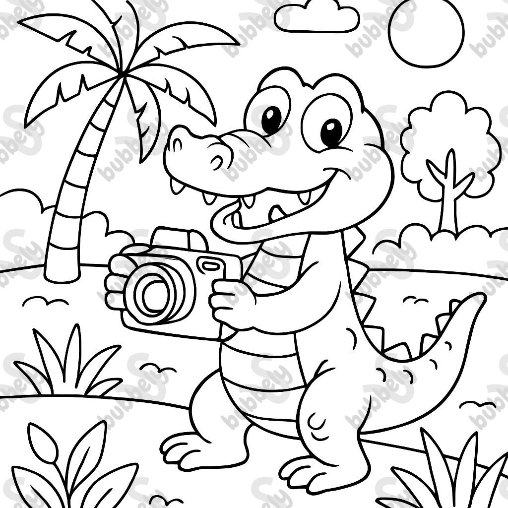 un crocodile un photographe