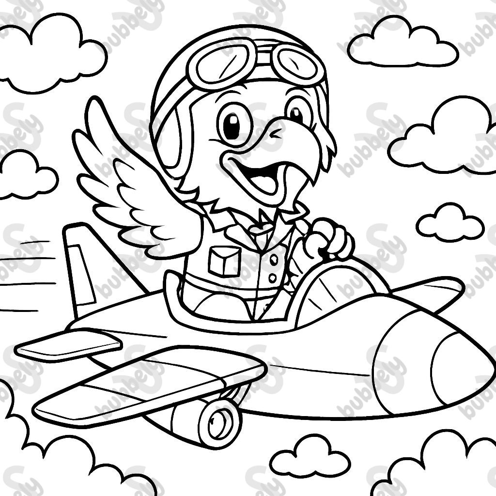 Eagle as a Jet Pilot