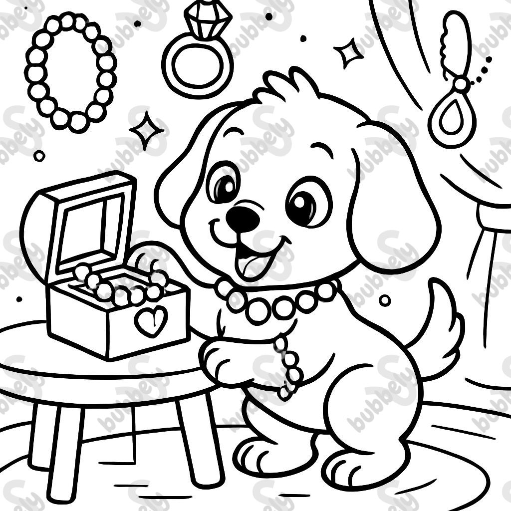 a cute puppy jeweler