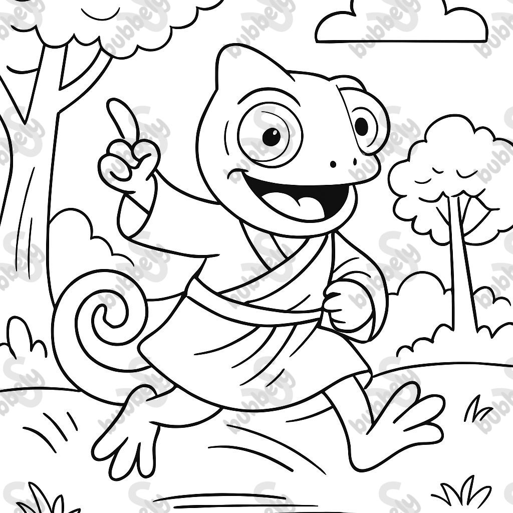 a monk chameleon