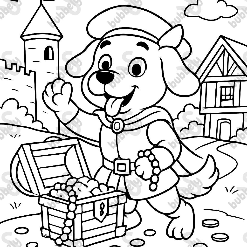 a cute medieval jewelry dog