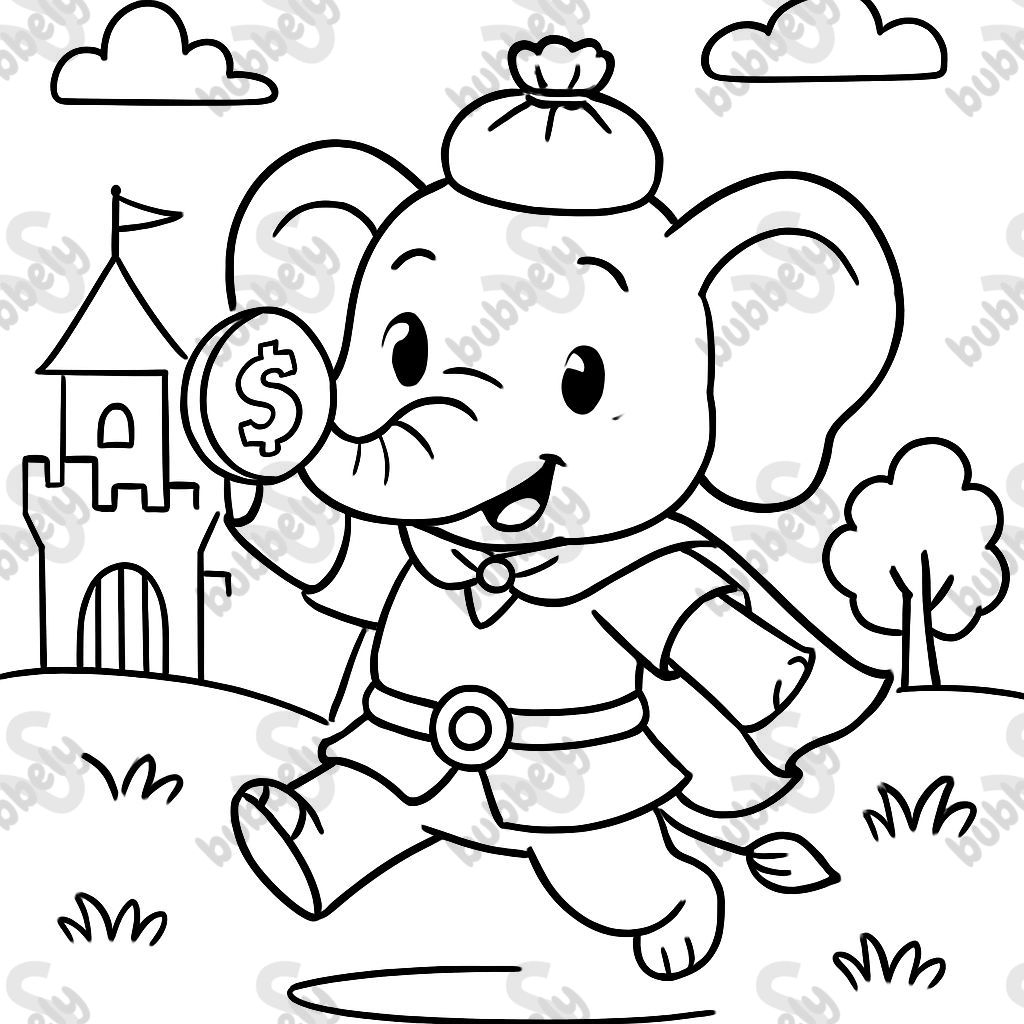 Un mignon éléphant porte-monnaie de l'époque médiévale