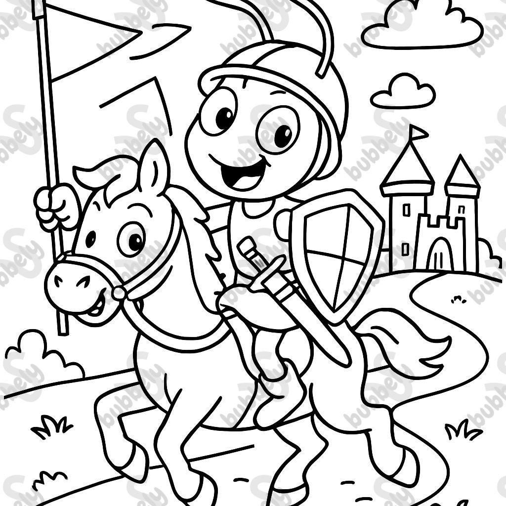 A cute medieval highway ant